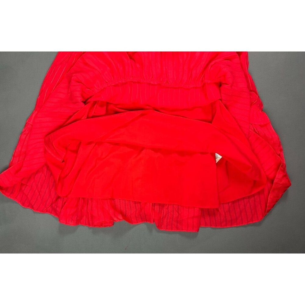 Ted Baker Tiliana – Ruffle Detail Tiered Midi Dress Coral Sz 1 -4US  $398 - Picture 6 of 11